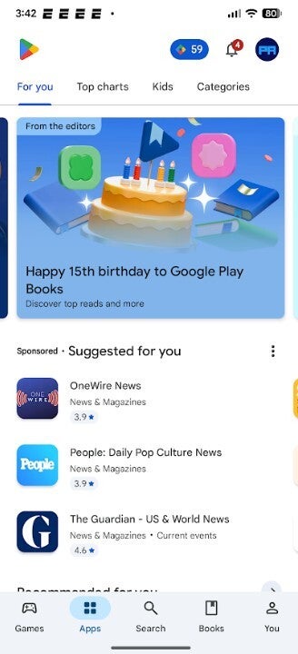 Screenshot of the Google Play Store.