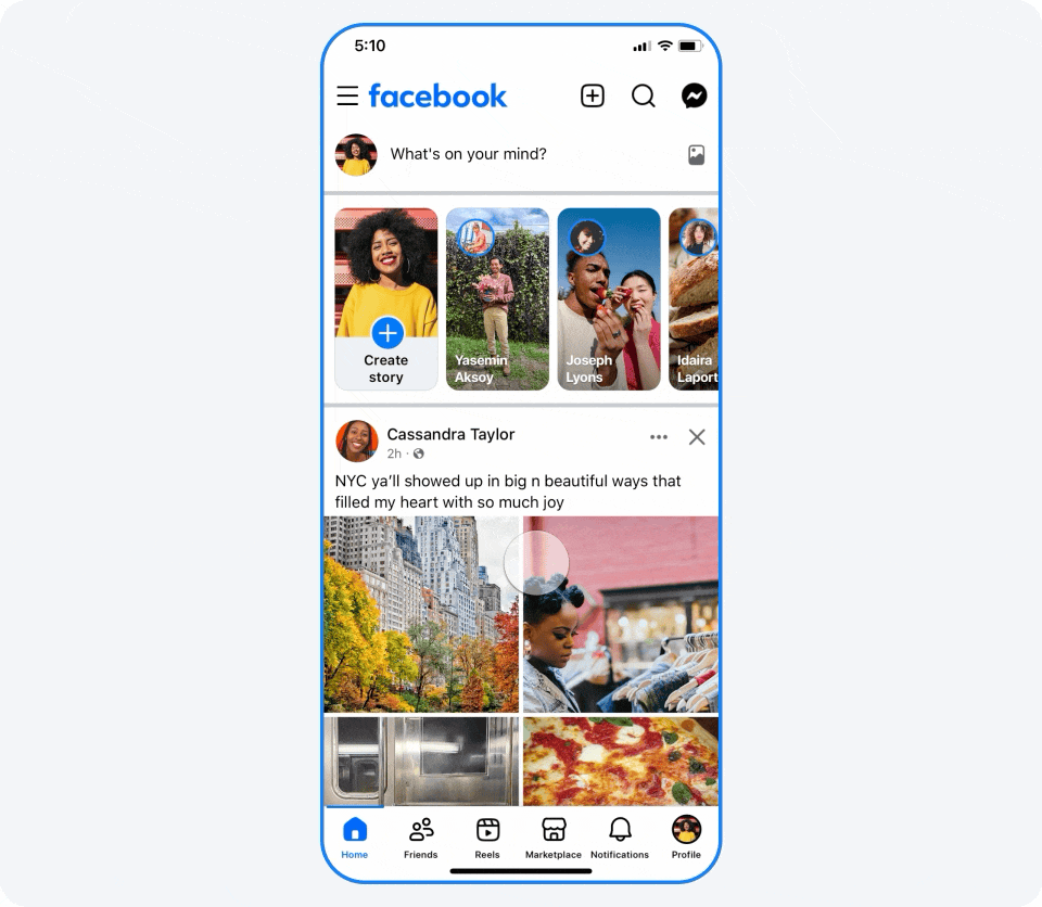 Facebook feed looks closer to Instagram. | Image credit – Meta - Facebook is finally tidying up your Feed – and adding some clever new tricks