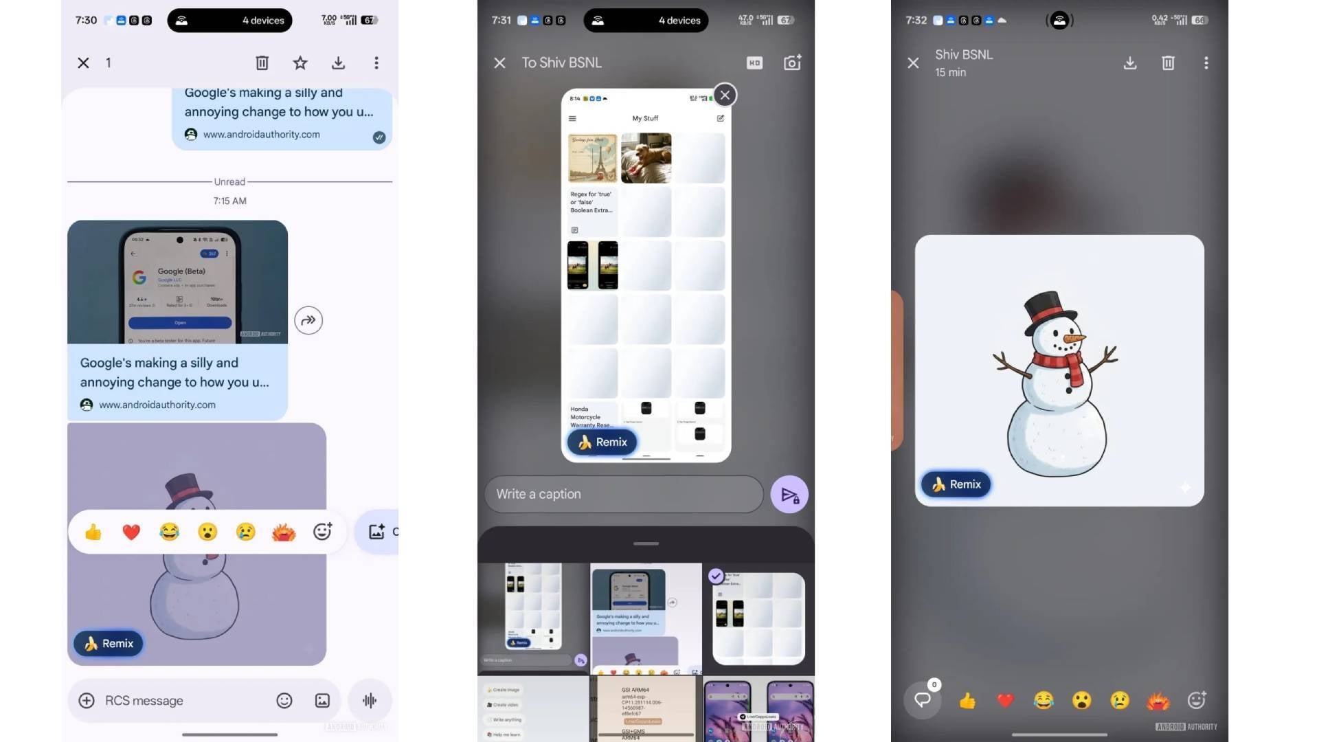 Google Messages Remix
