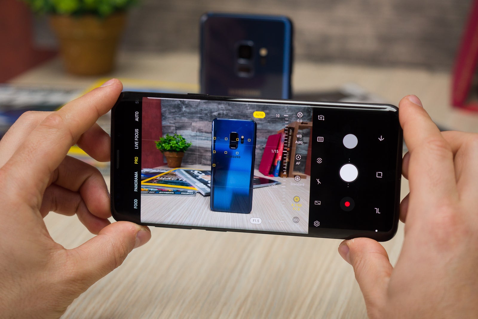 The Galaxy S9 was the first smartphone with a variable aperture camera. | Image credit &ndash; PhoneArena - Samsung may respond to the iPhone 18 Pro by copying the Galaxy S9 camera