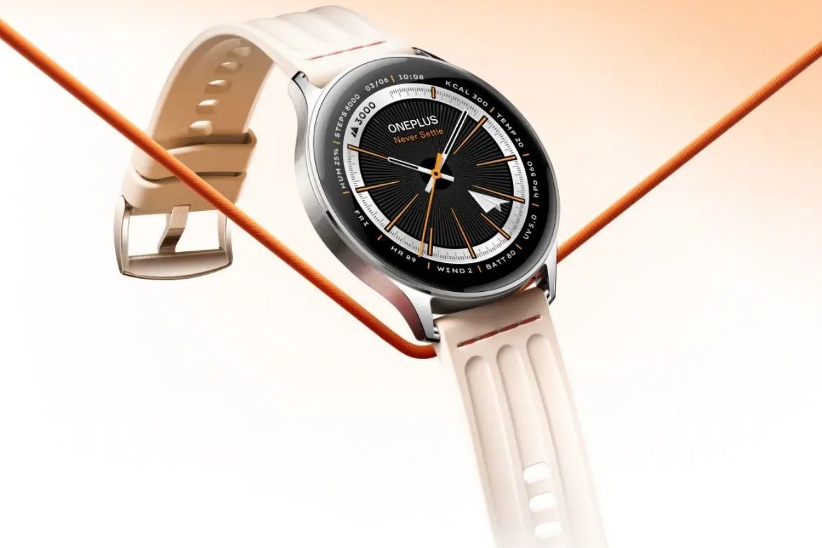 OnePlus Watch Lite in Silver Steel color