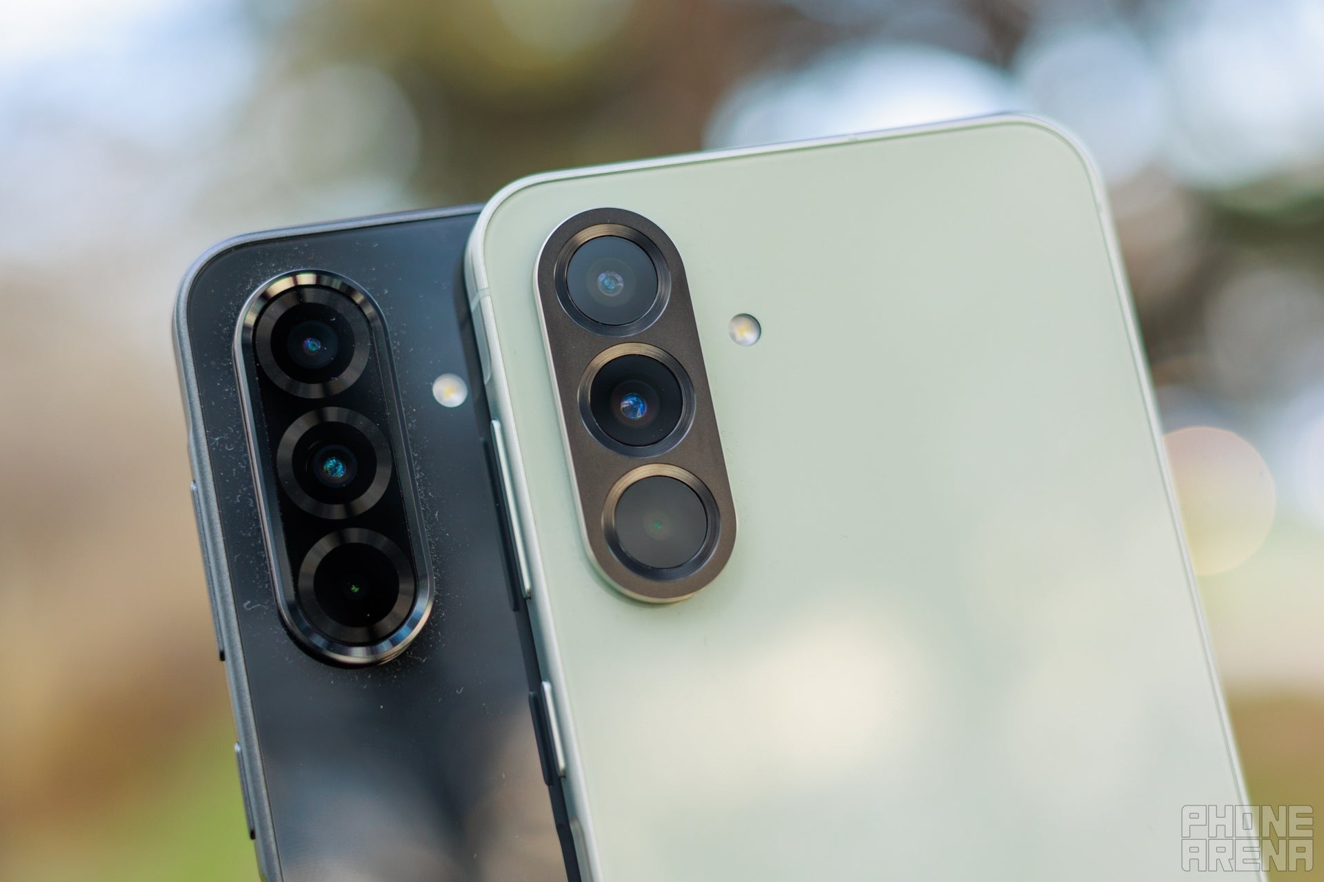 Close-up of Samsung Galaxy A camera modules