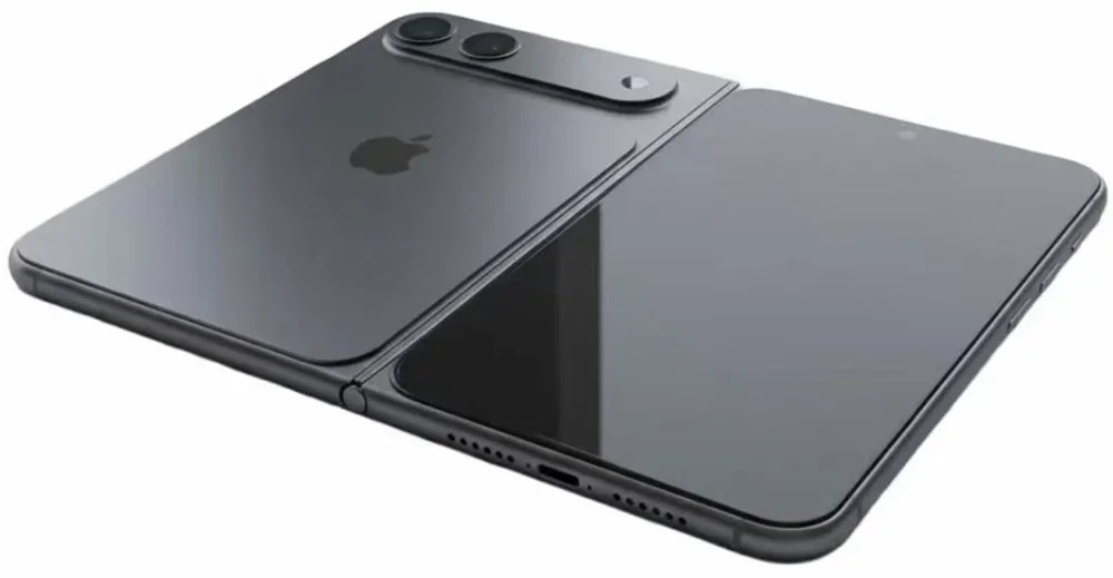Leaked foldable iPhone design render