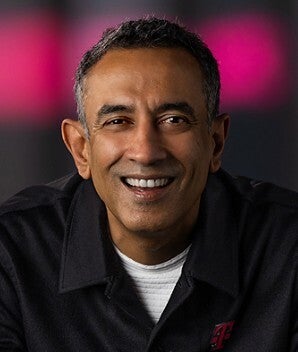 Portrait of T-Mobile CEO Srini Gopalan.