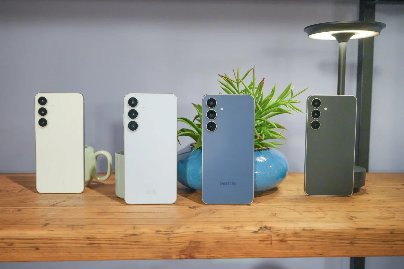 Several Galaxy phones.