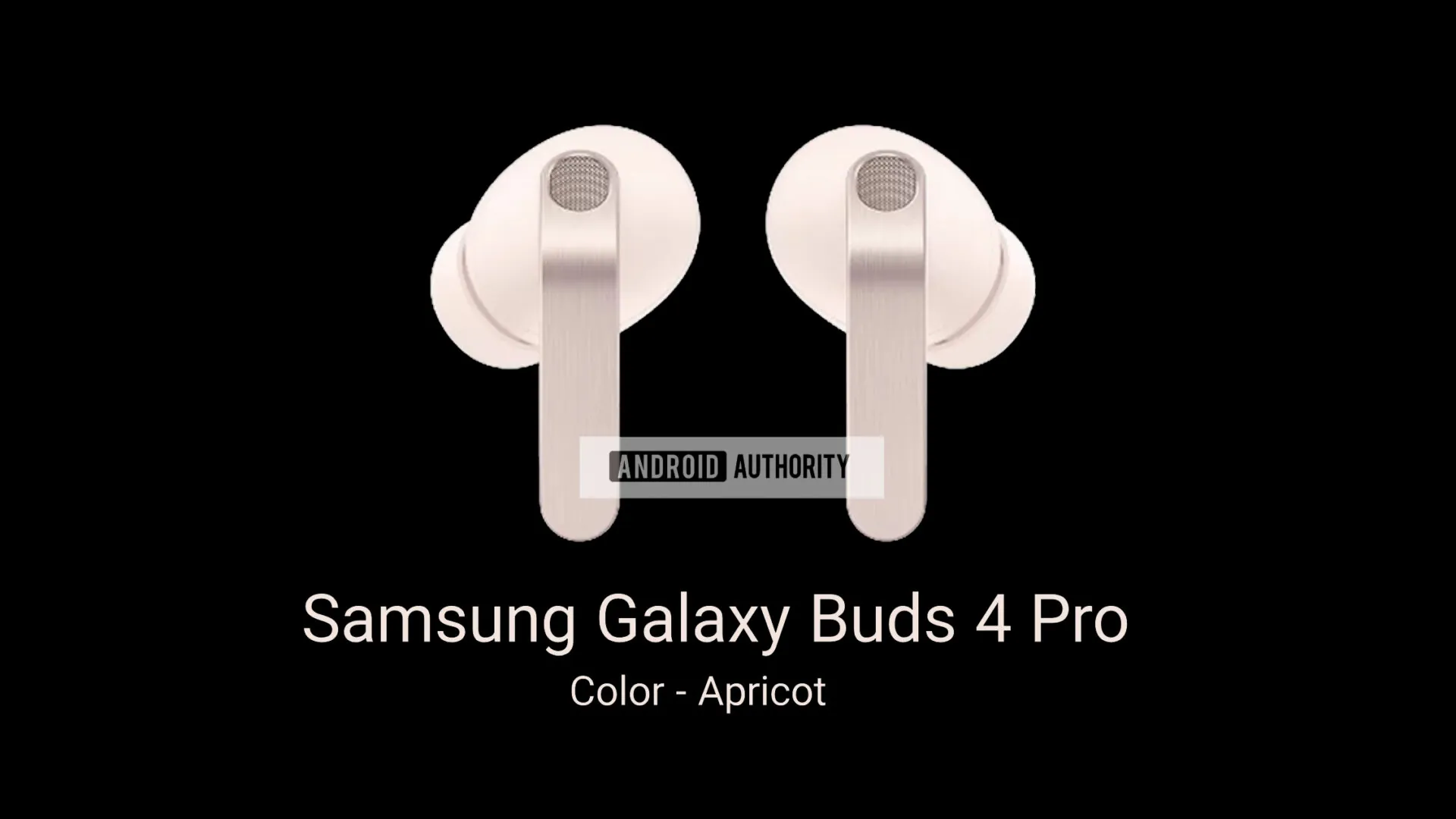 Apricot color for the Buds 4 Pro. | Image Credit - Android Authority - Galaxy Buds 4 Pro may get a surprise color that could steal your attention