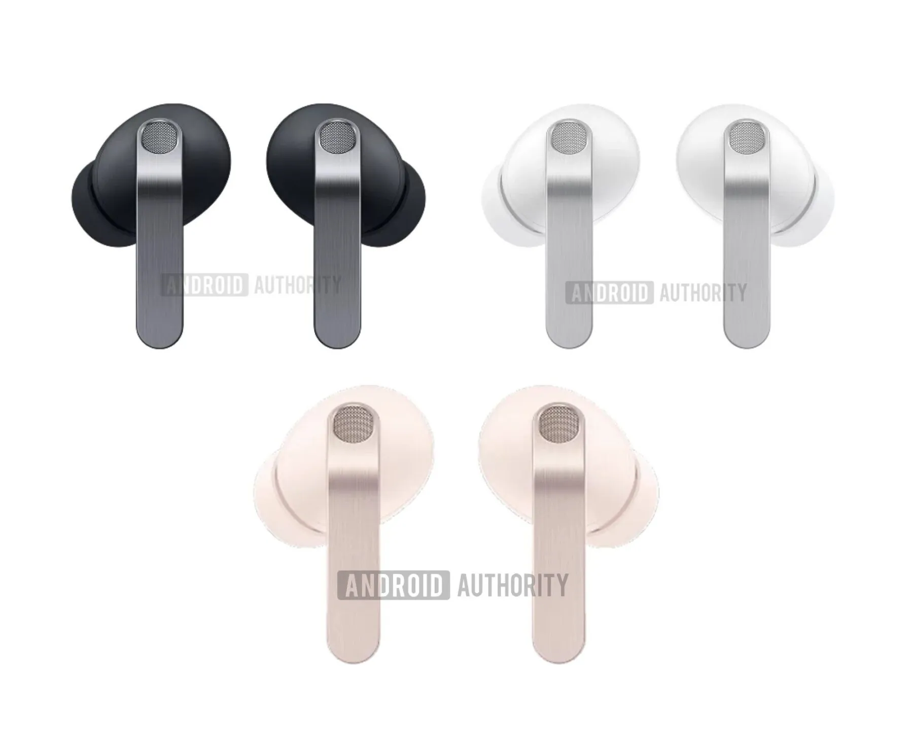 Potential Buds 4 Pro colors. | Image Credit - Android Authority - Galaxy Buds 4 Pro may get a surprise color that could steal your attention