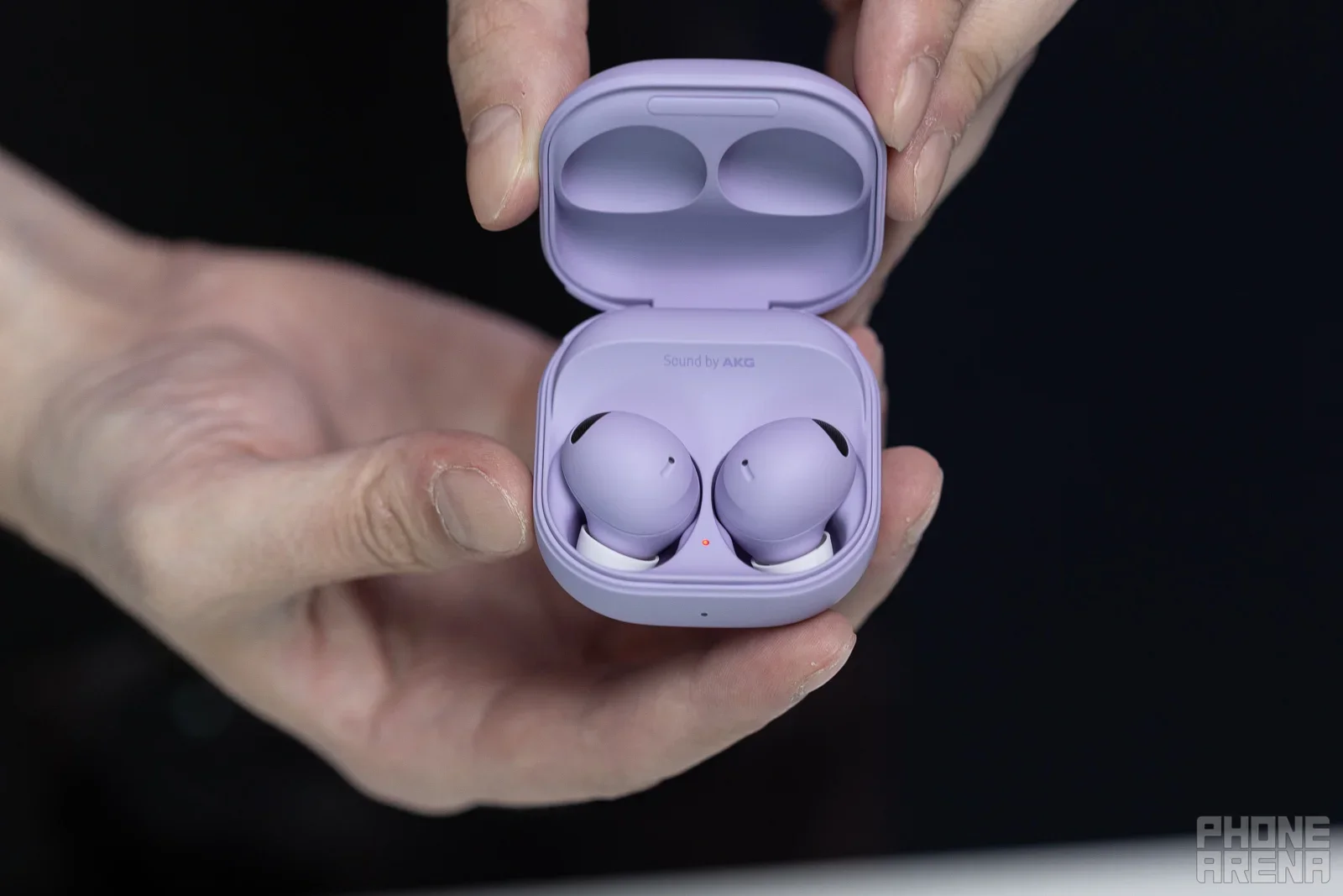 The Buds 2 Pro purple color. | Image Credit - PhoneArena - Galaxy Buds 4 Pro may get a surprise color that could steal your attention