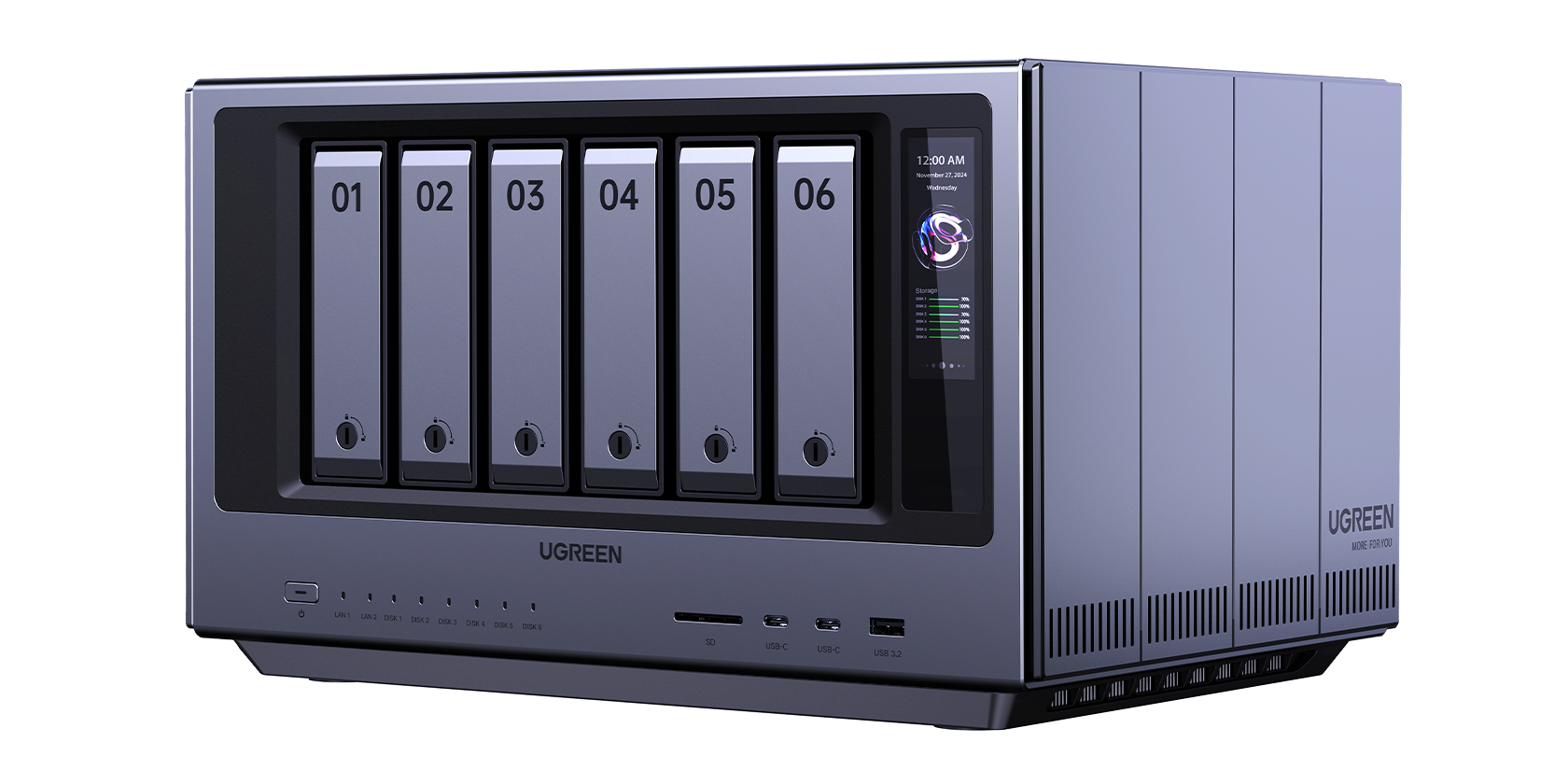 Ugreen iDX6011 Pro - The next generation NAS: smart sorting, helpful searching, and super-fast connection