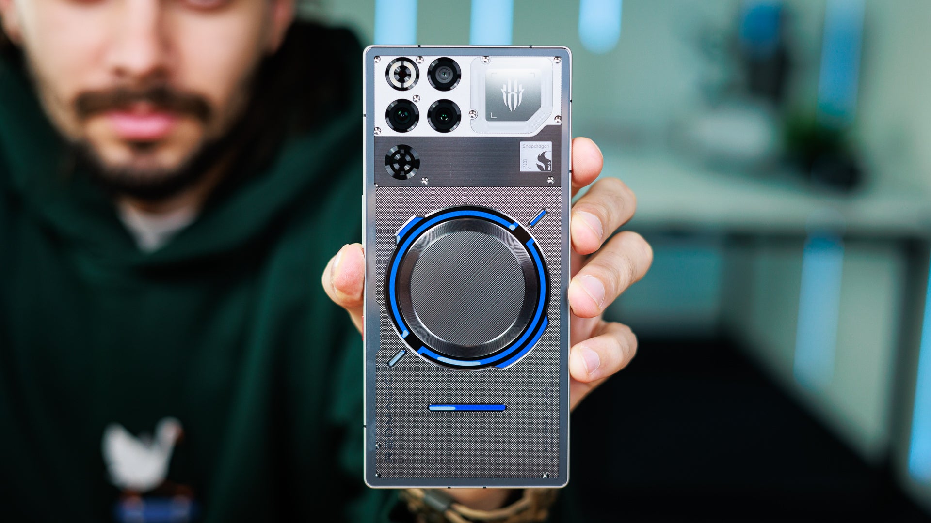 The RedMagic 11 Pro also features a cooling fan. | Image credit – PhoneArena - Xiaomi may launch a really cool phone that’ll surely have at least one fan