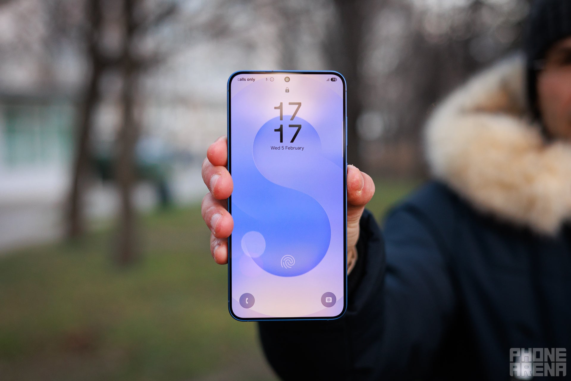 Samsung Galaxy S25 Plus display.