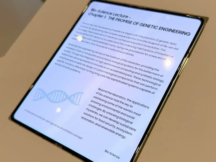 Samsung crease-free display at CES