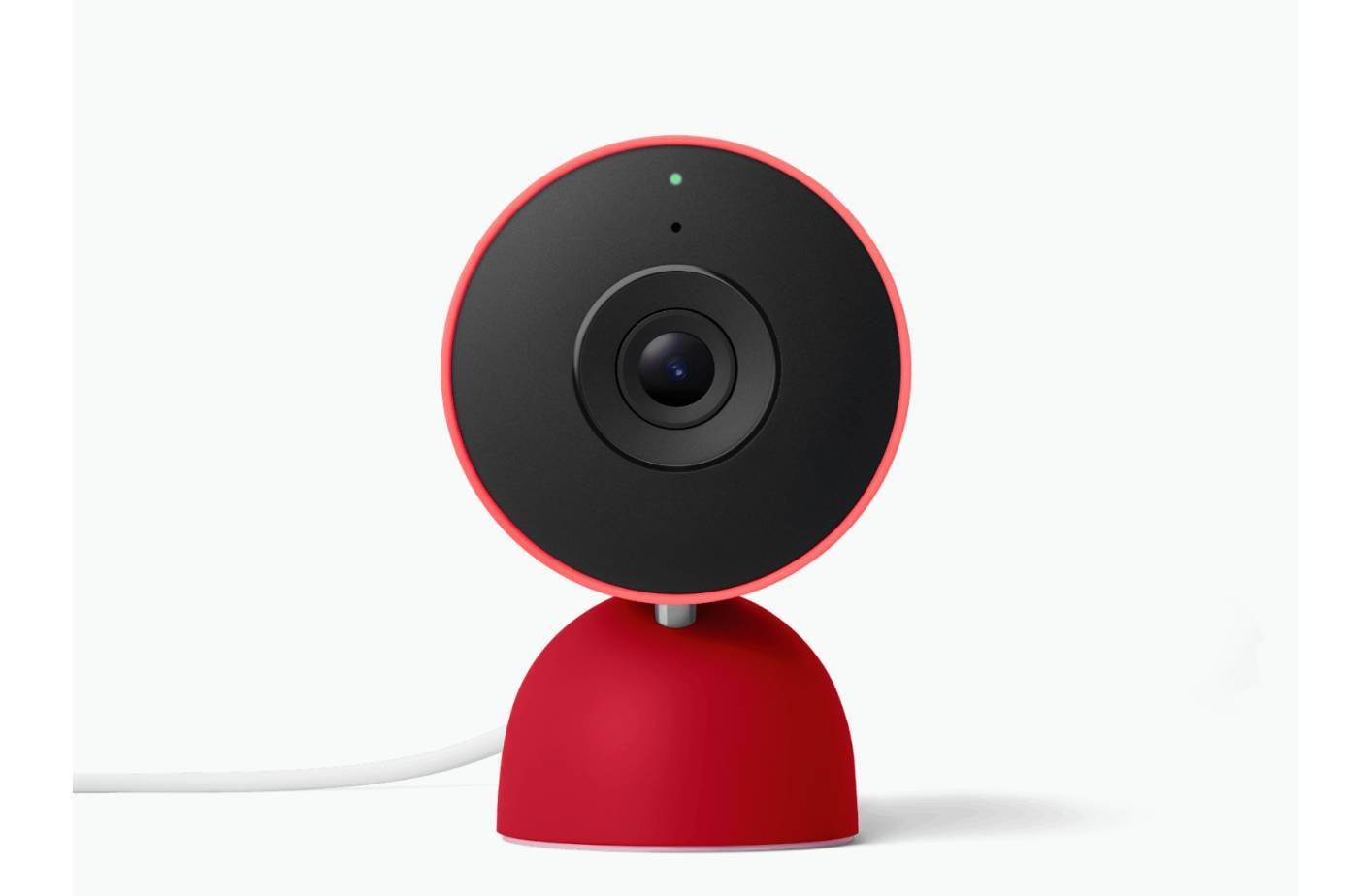 The Nest Cam Indoor in Berry. | Image Credit - Google. - A new Google Pixel phone is apparently arriving next month