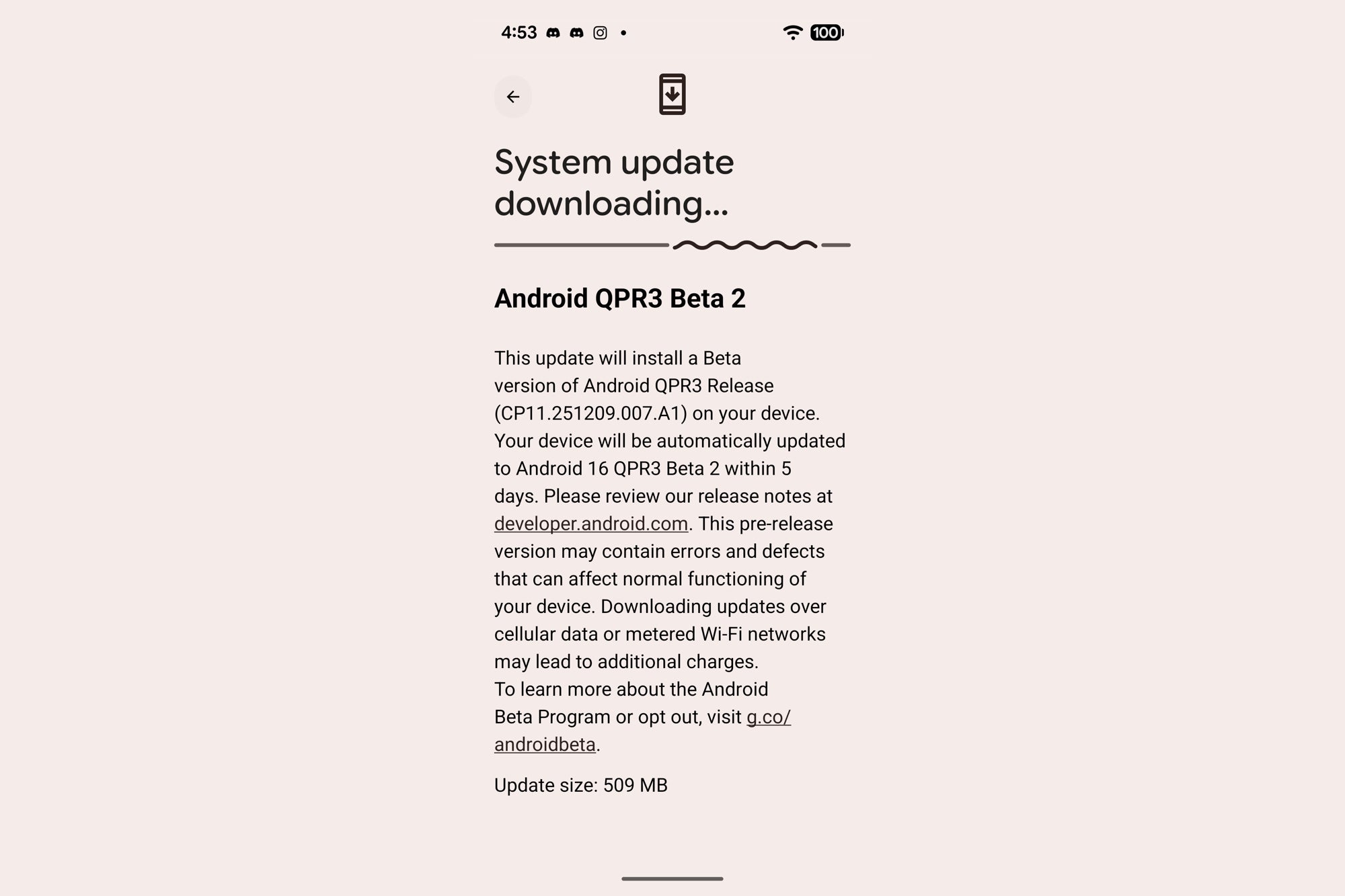 Android 16 QPR3 Beta 2 update