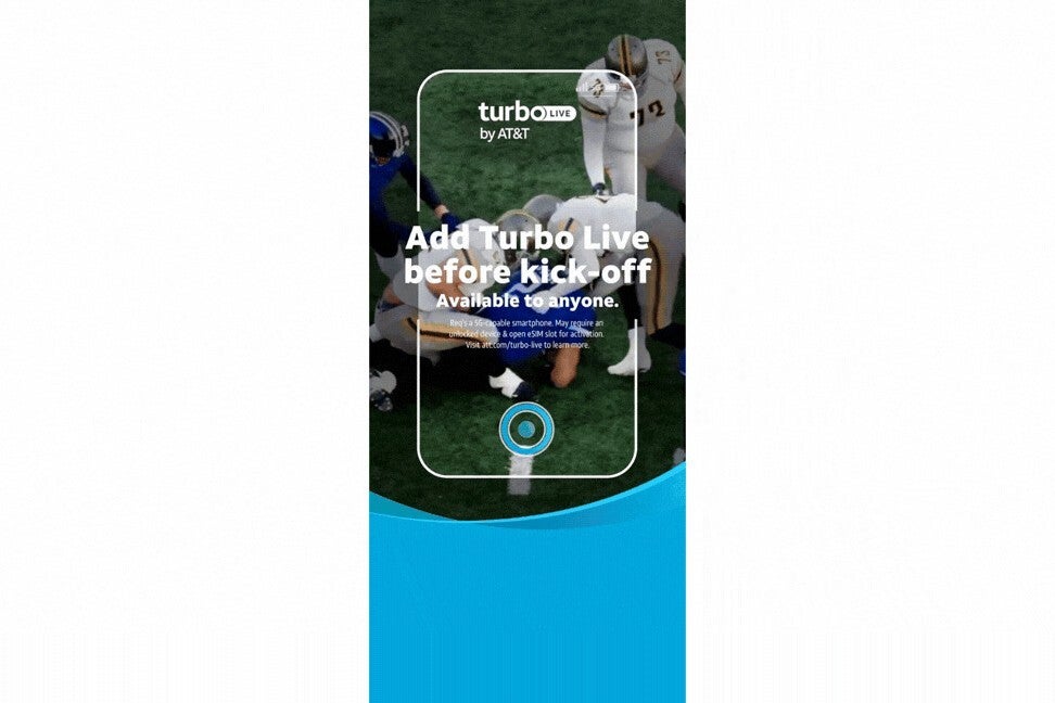 Image credit &mdash; AT&amp;amp;T - Turbo Live by AT&amp;T makes live events more connected for everyone