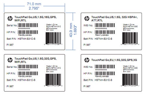 HP TouchPad with 7-inch display hits the FCC