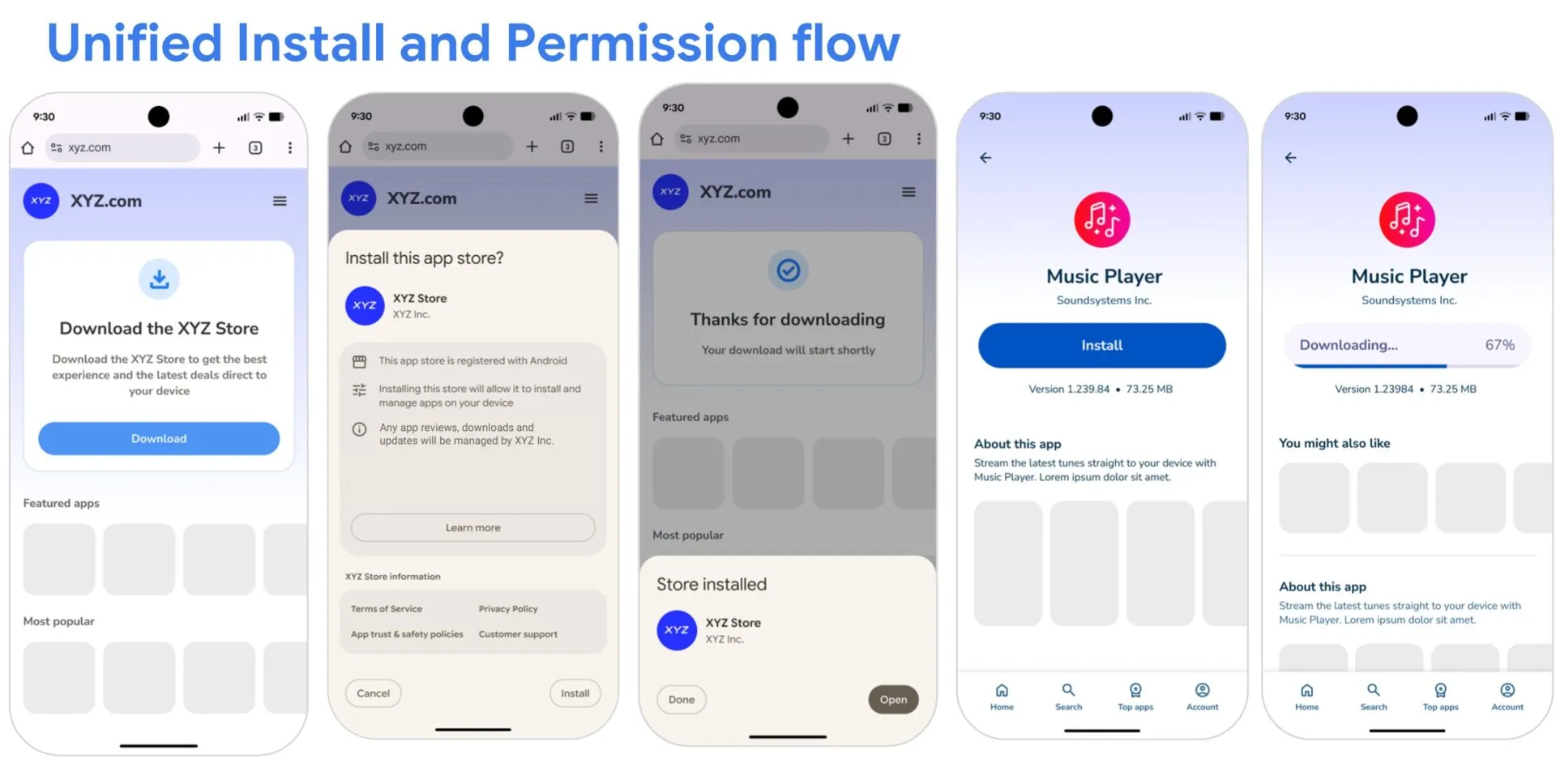 Here's what installing an alternative app store and an app from said store might look like - Android 17: What to expect