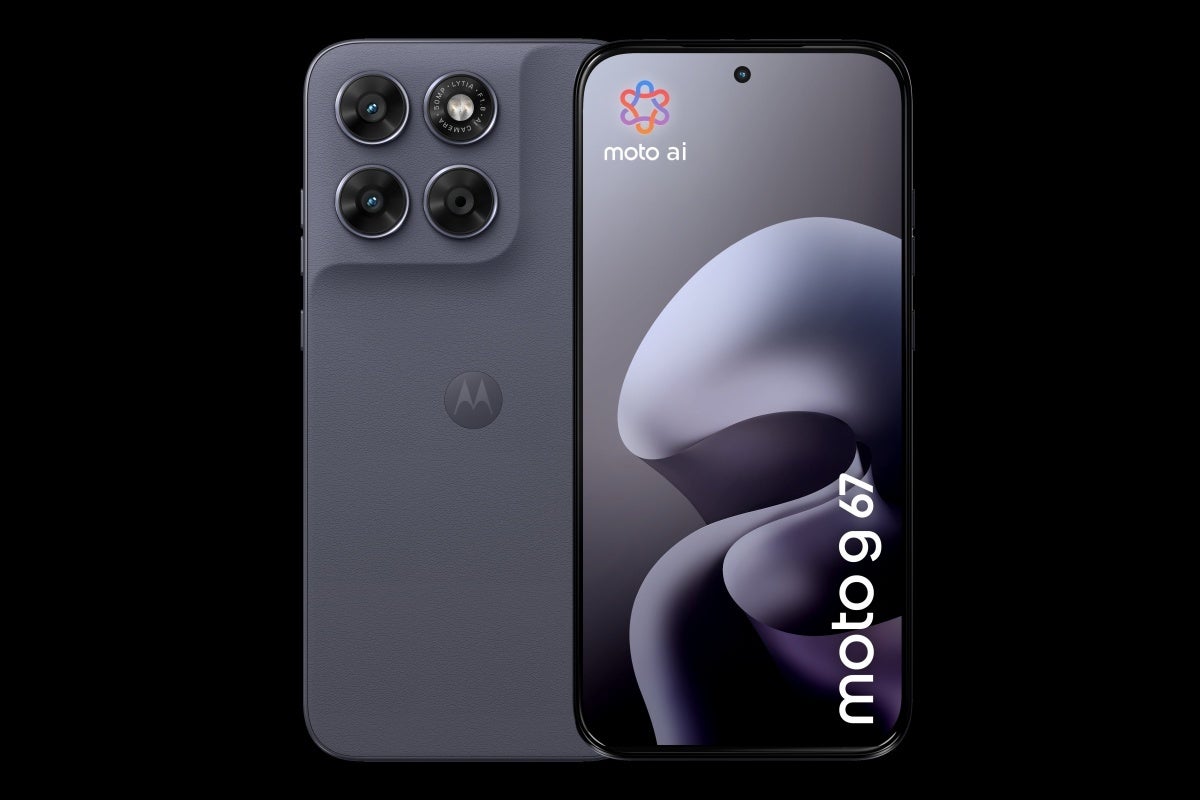 Leaked Moto G67 image in Pantone Arctic Seal