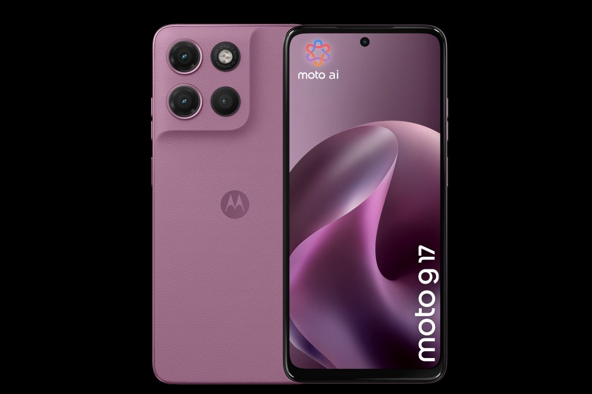 Leaked Moto G17 image in pink