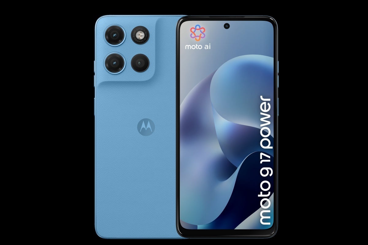 Leaked Moto G17 Power image in Alaskan Blue