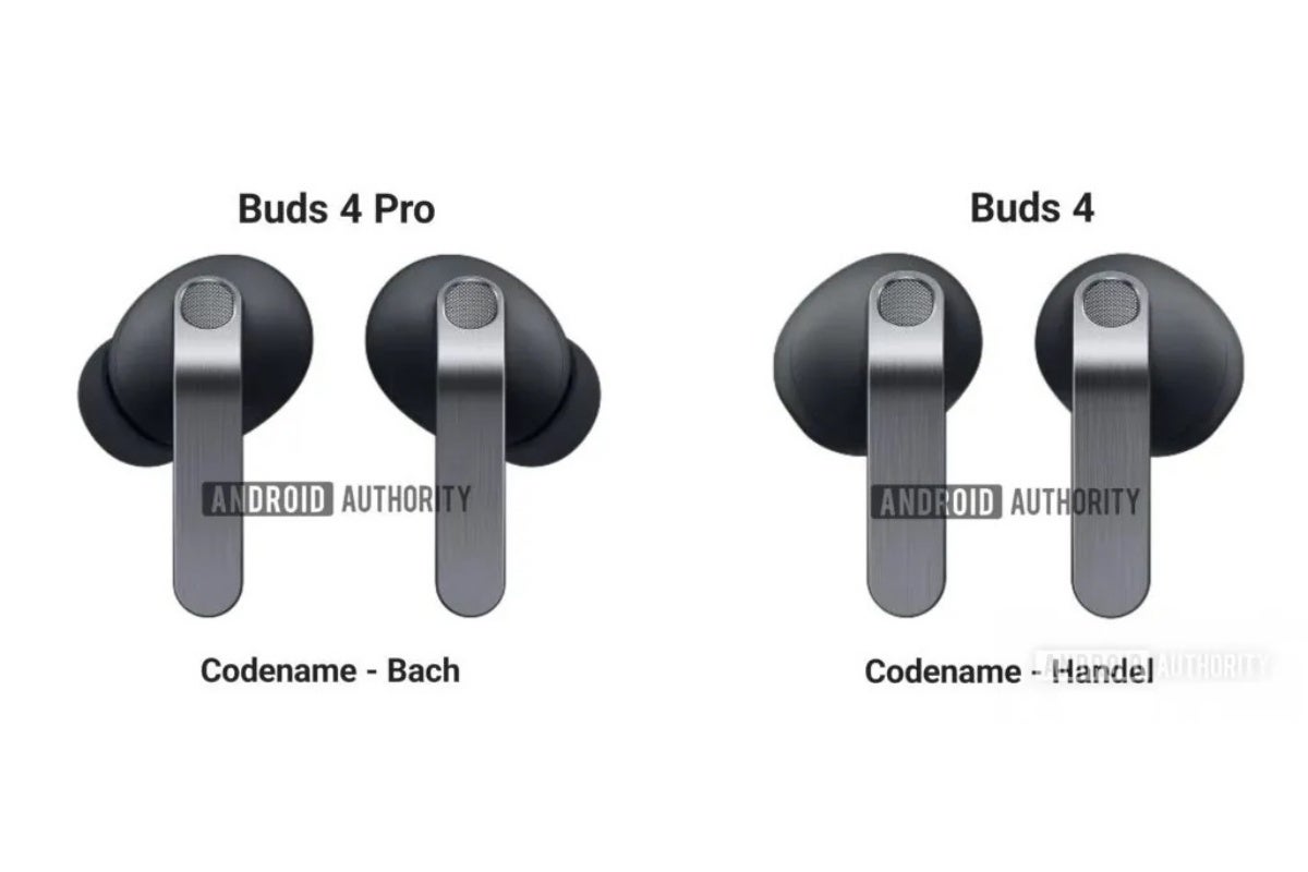 Leaked Galaxy Buds 4 and Galaxy Buds 4 Pro designs