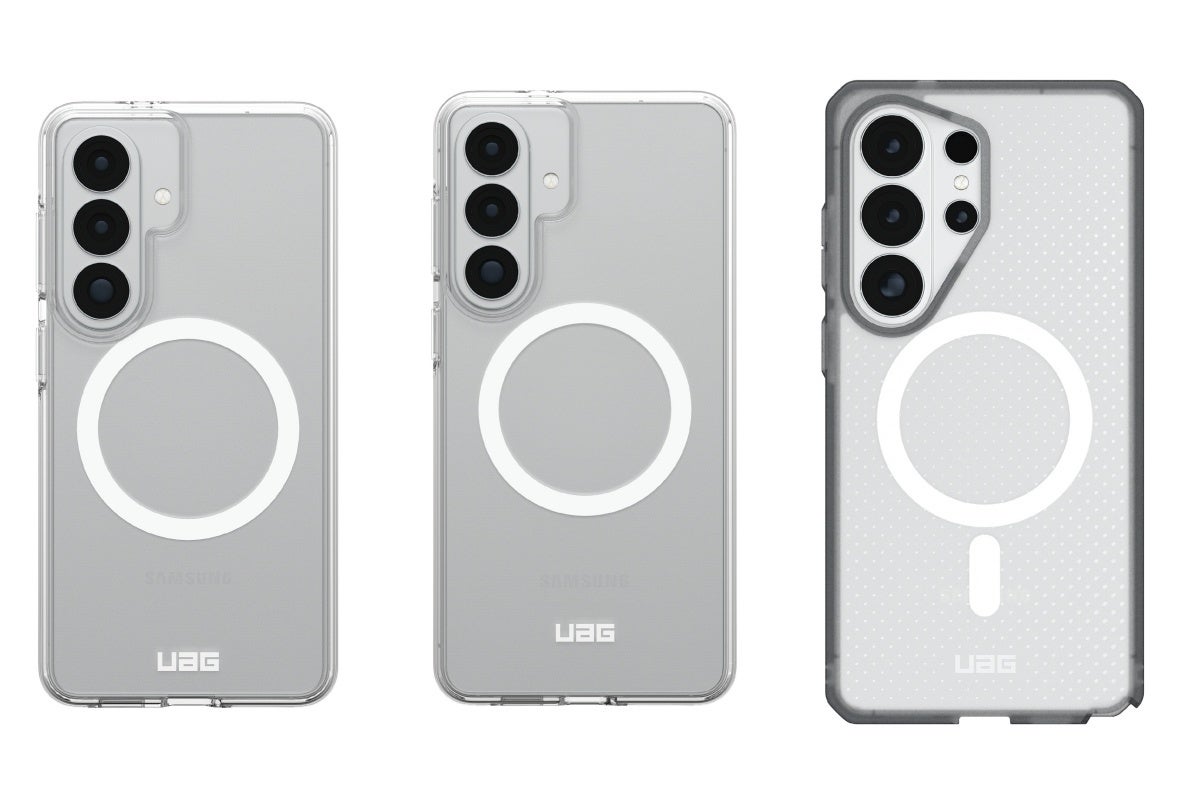 Samsung Galaxy S26, S26 Plus, and S26 Ultra with cases