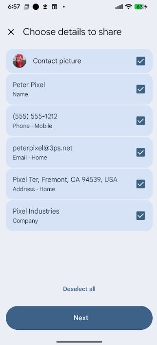 New Google Contacts Sharing Interface.