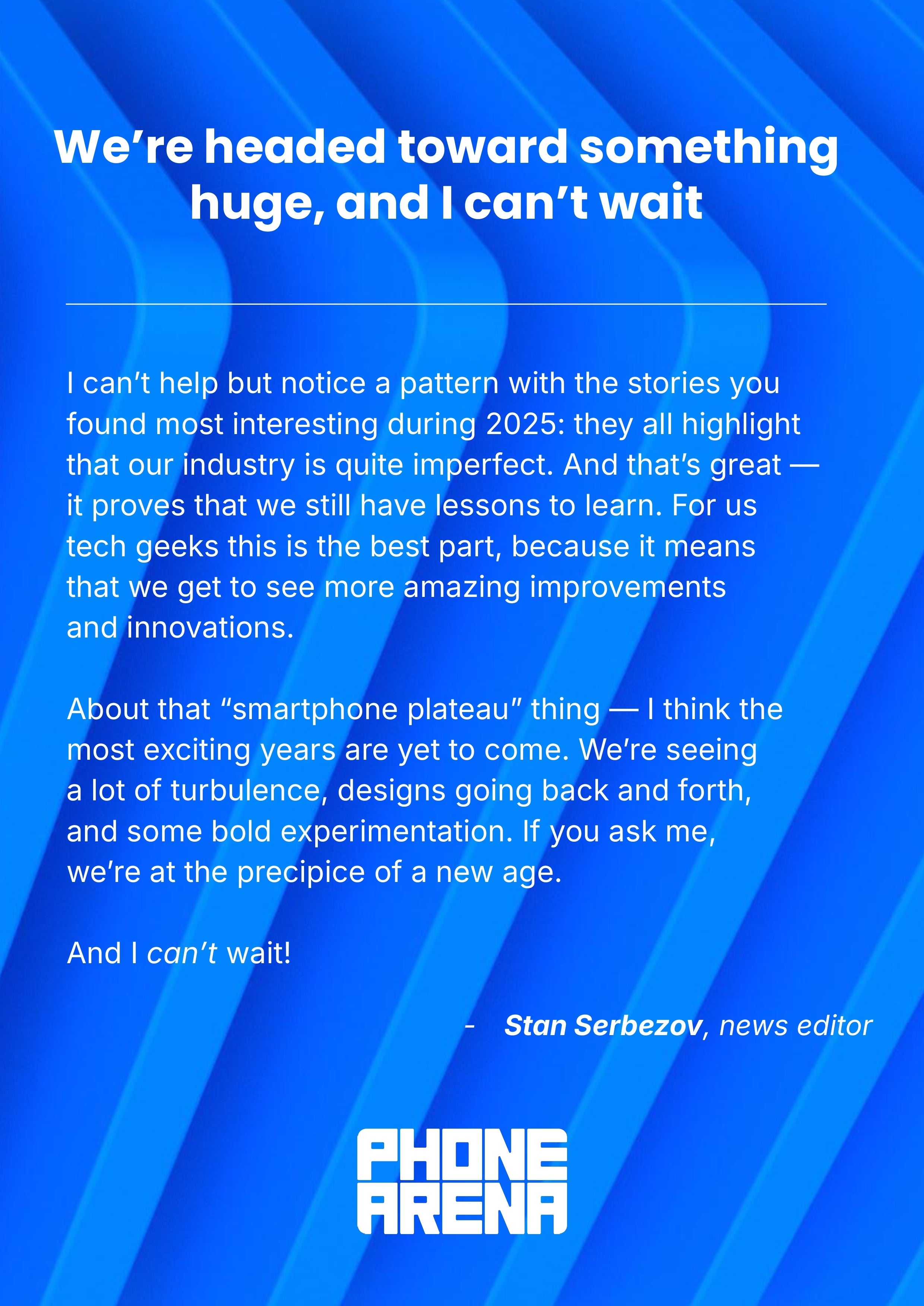 PhoneArena Wrapped 2025: your year in tech, decoded