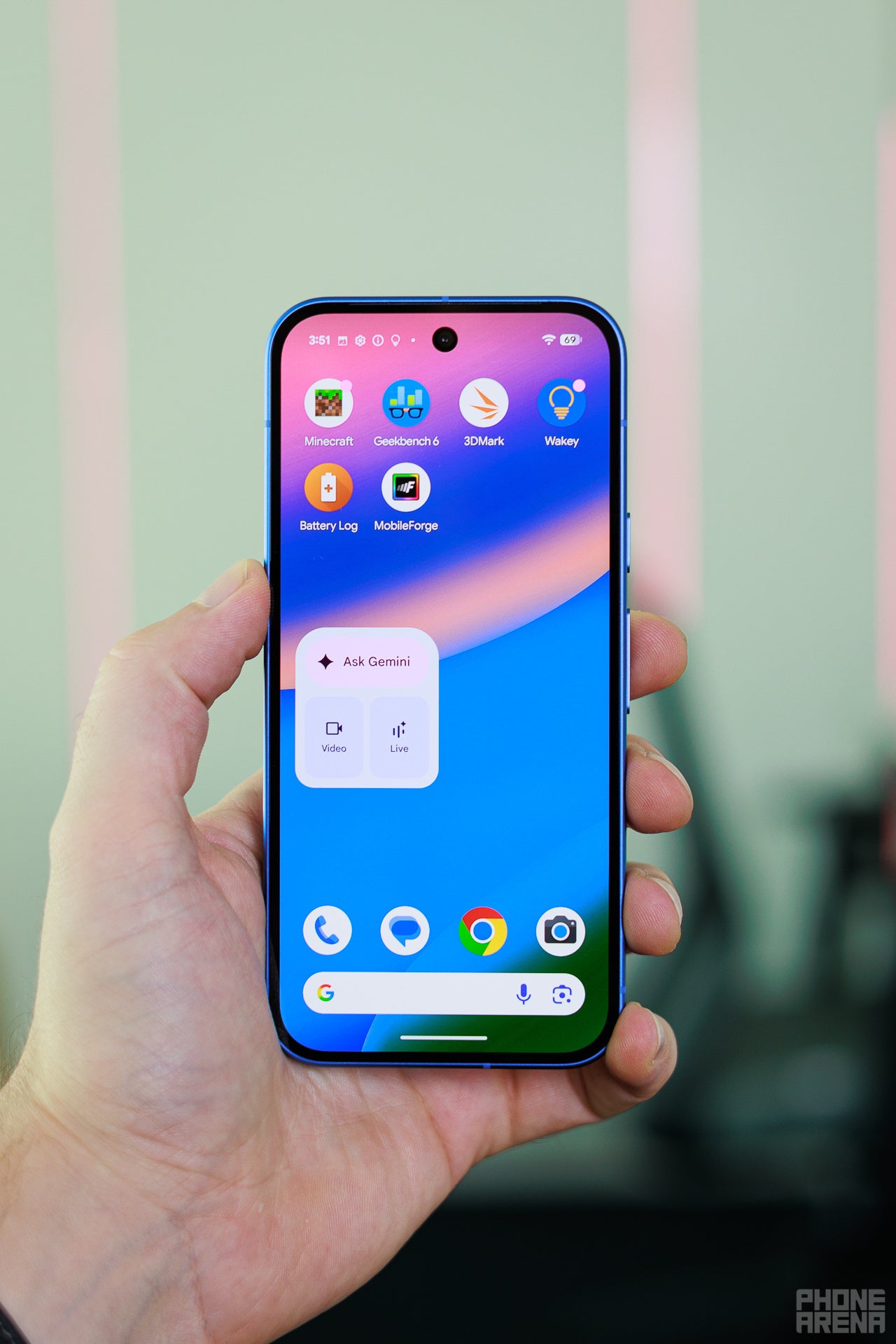 Display of the Pixel 10 Pro.