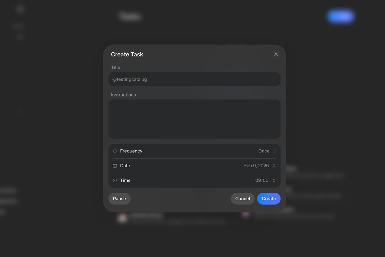 Set up tasks, then relax. | Image credit&mdash;TestingCatalog - Meta AI gearing up to finally rival OpenAI and Gemini