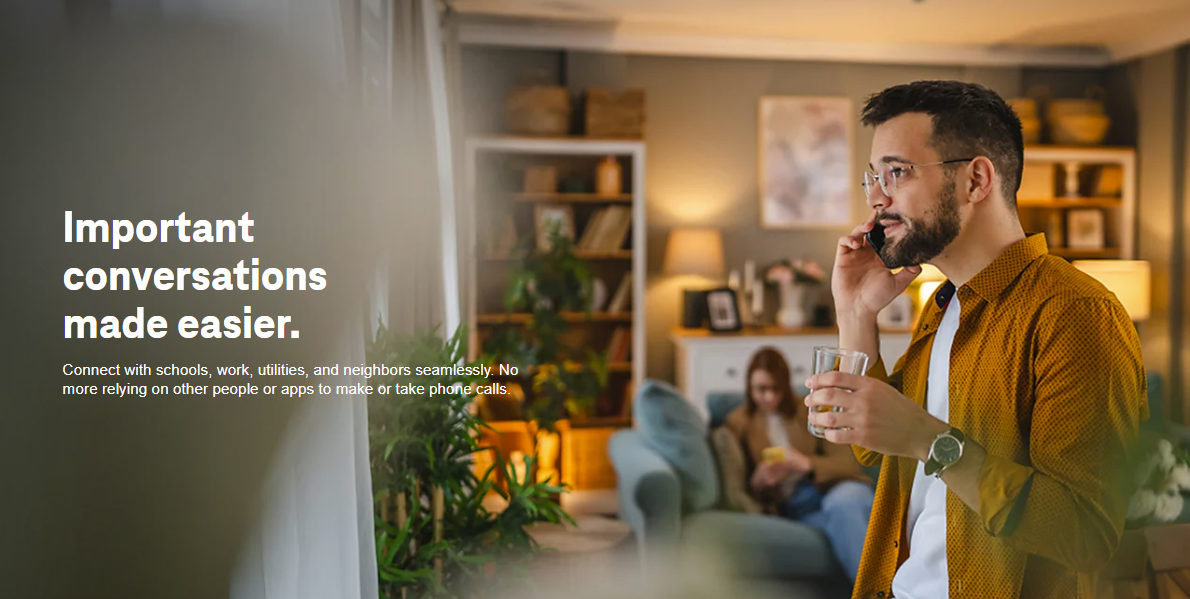 A man talking on the phone.