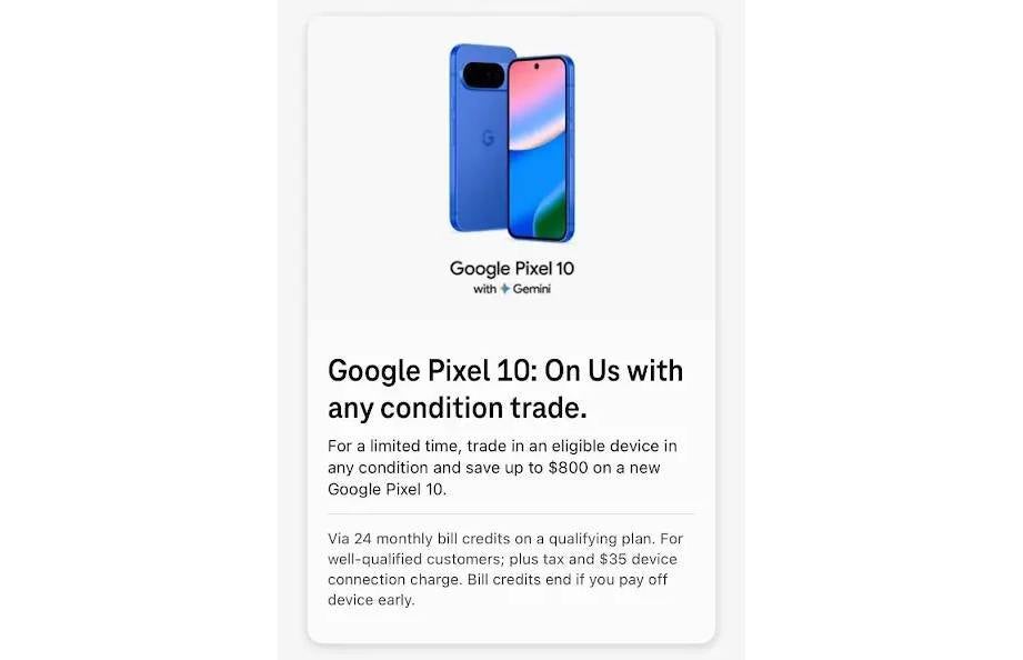 t-mobile free pixel 10