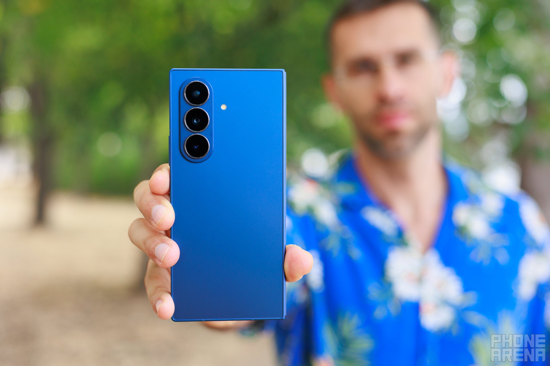 Rear camera setup of the Galaxy Z Fold 7.