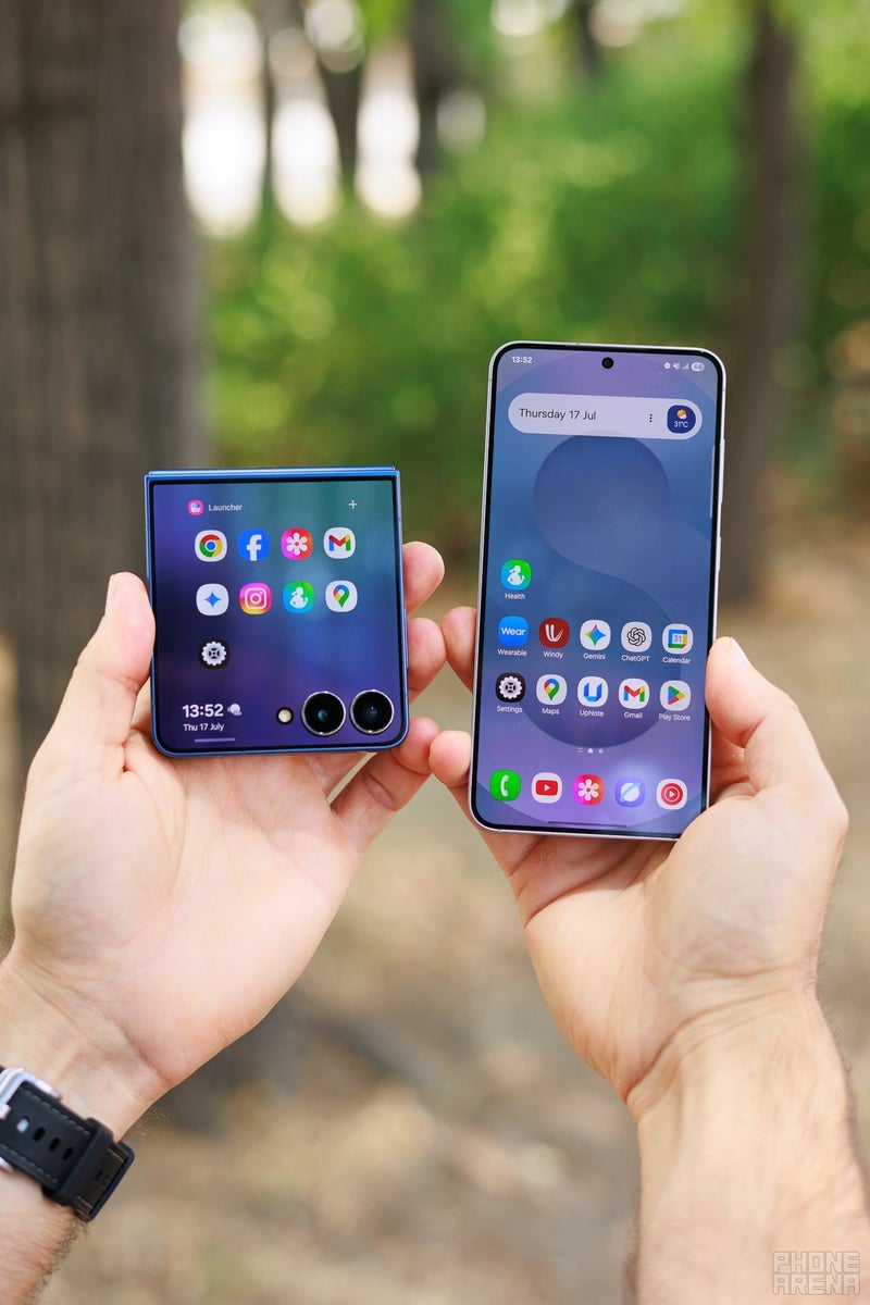 The Flip 7 feels tiny in your pocket, but once opened, it is a tall 6.9-inch compromise. | Image by PhoneArena