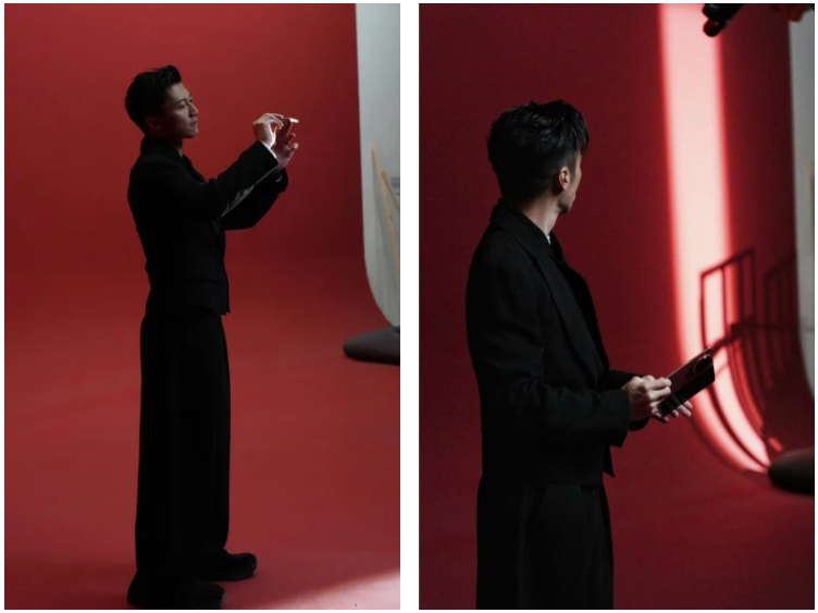 A man holding a phone.