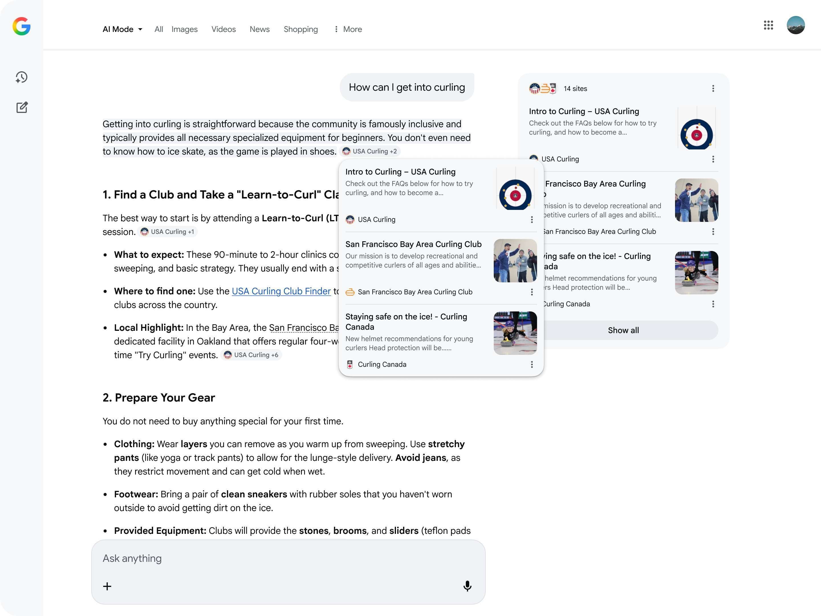 Google AI overviews redesign