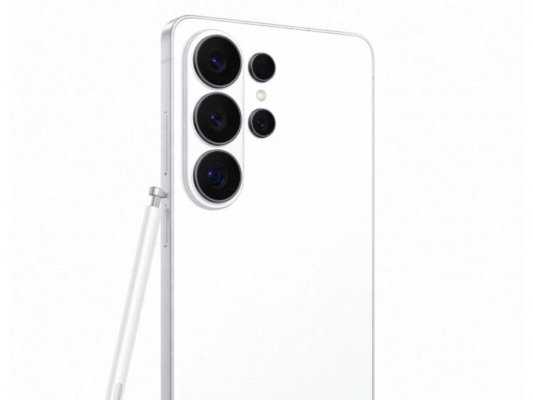 Leaked Samsung Galaxy S26 Ultra render in white