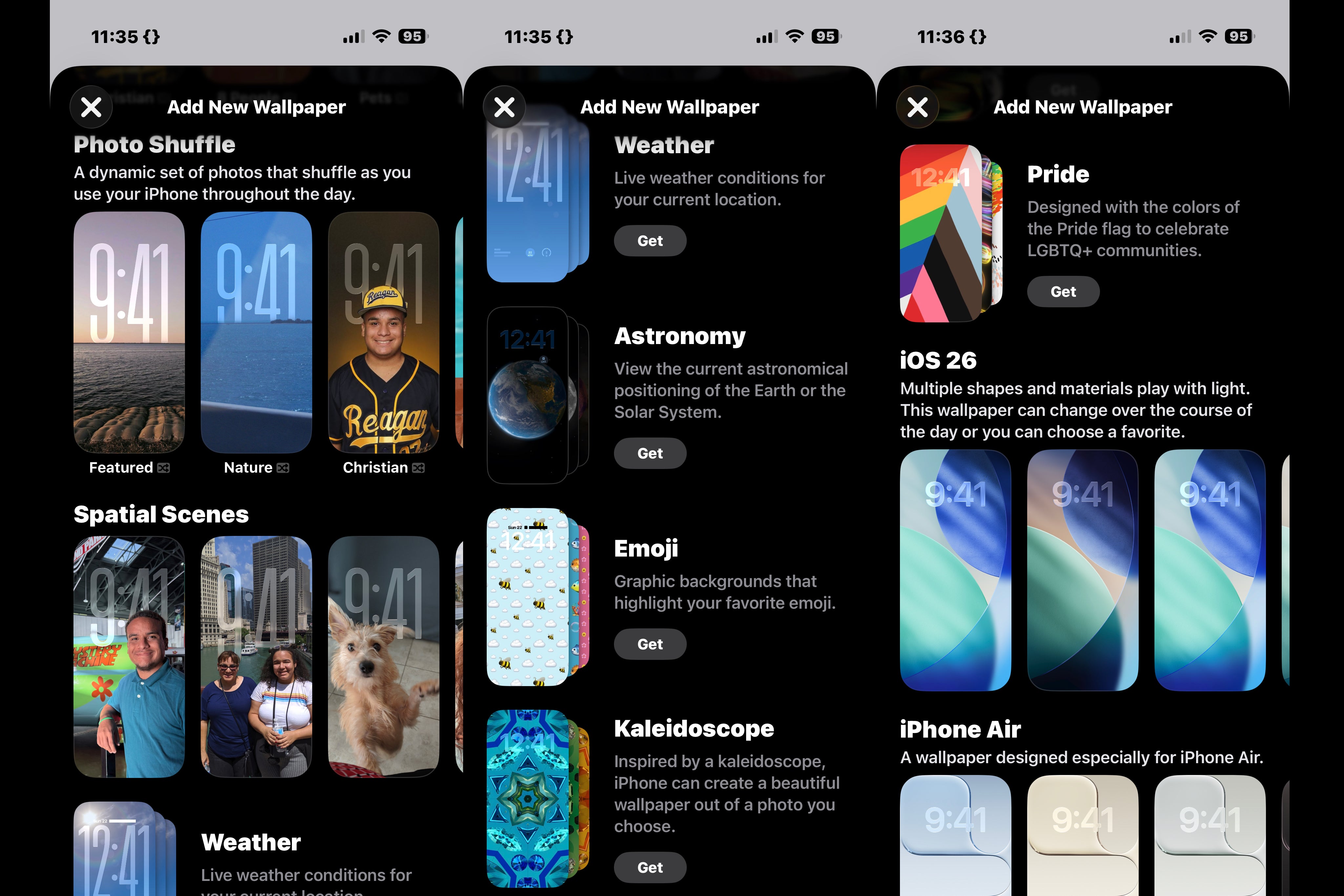 Wallpaper picker launched with iOS 26.4 Beta 1