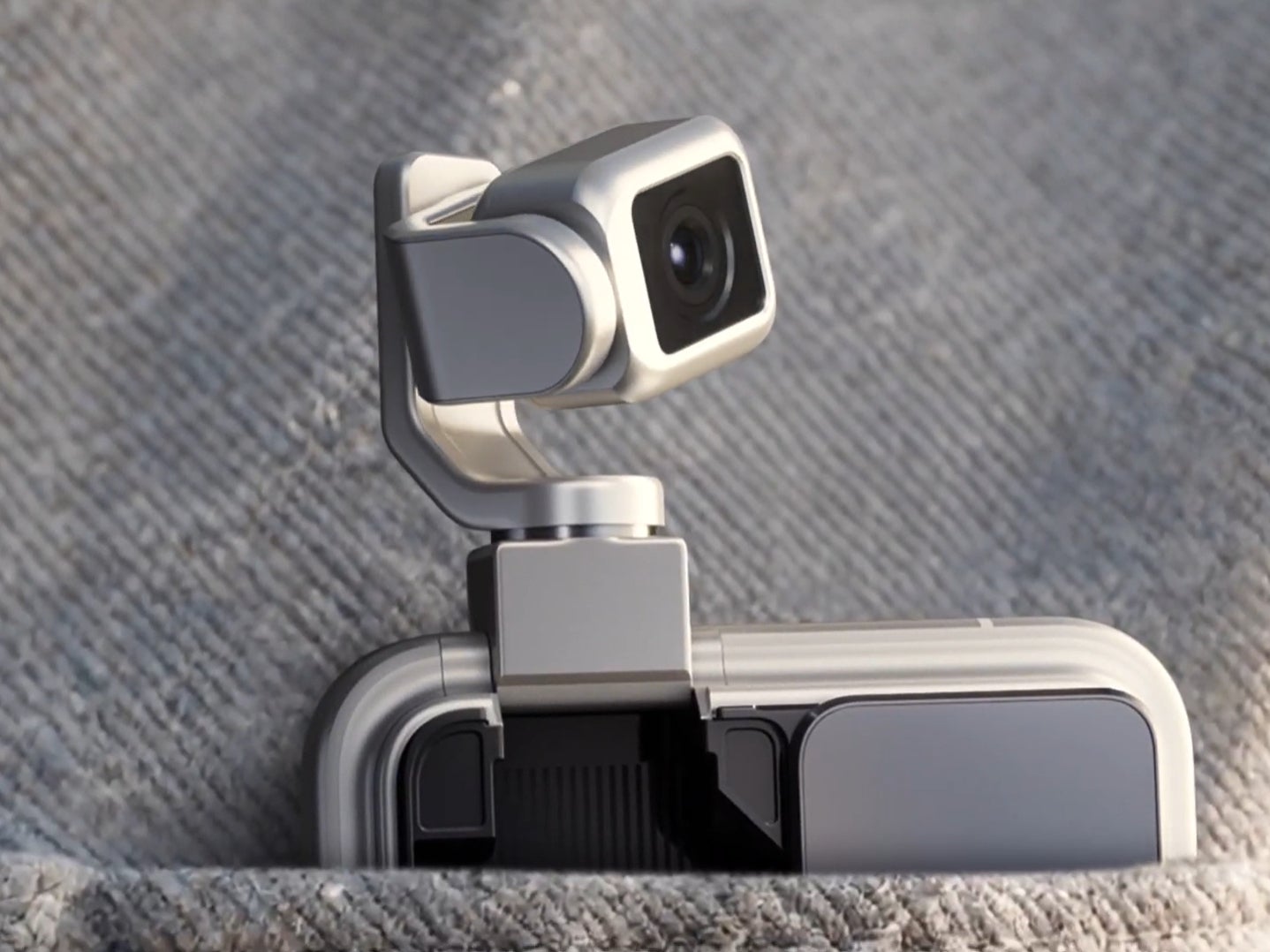 Honor Robot Phone peeking out from chest pocket