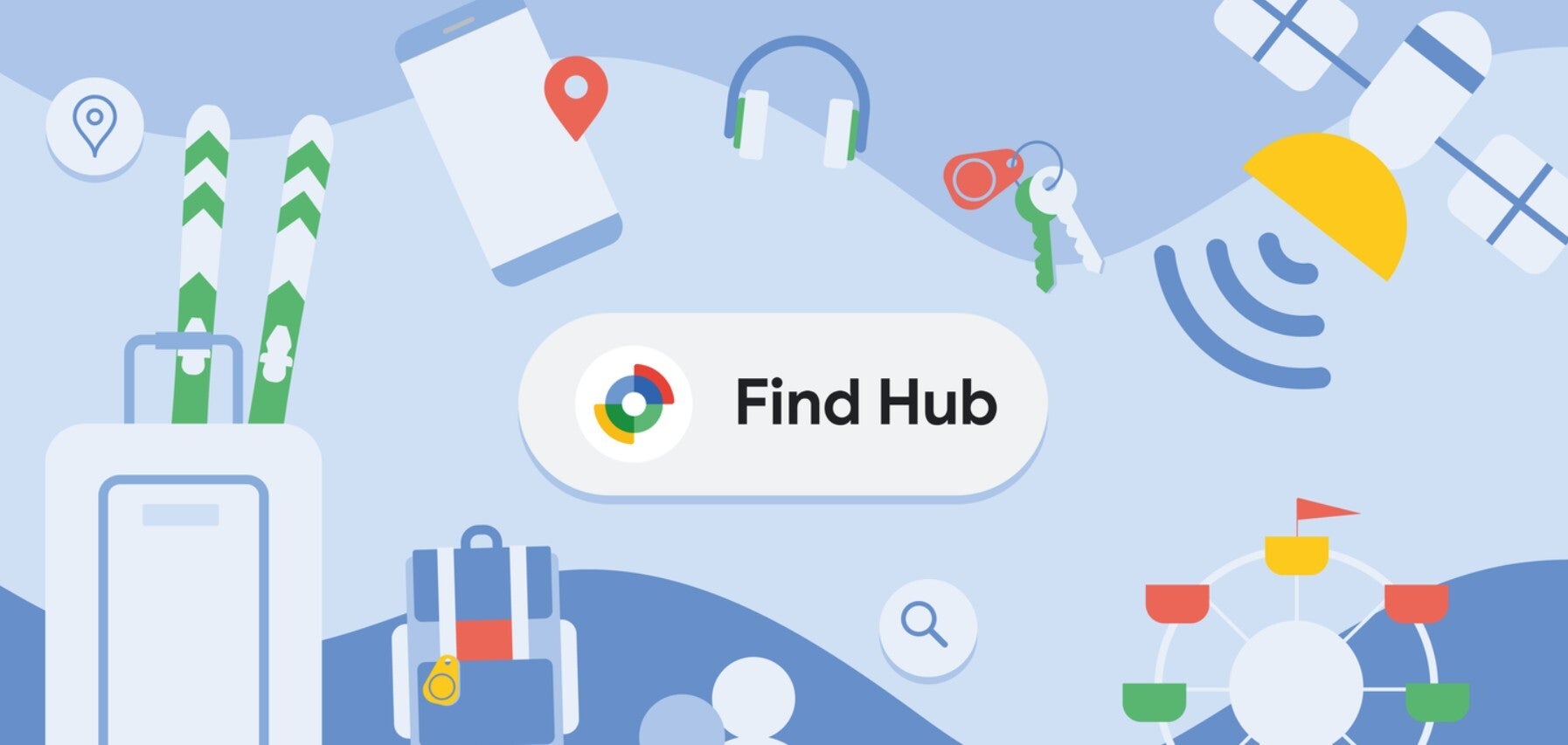 Google Find Hub logo.