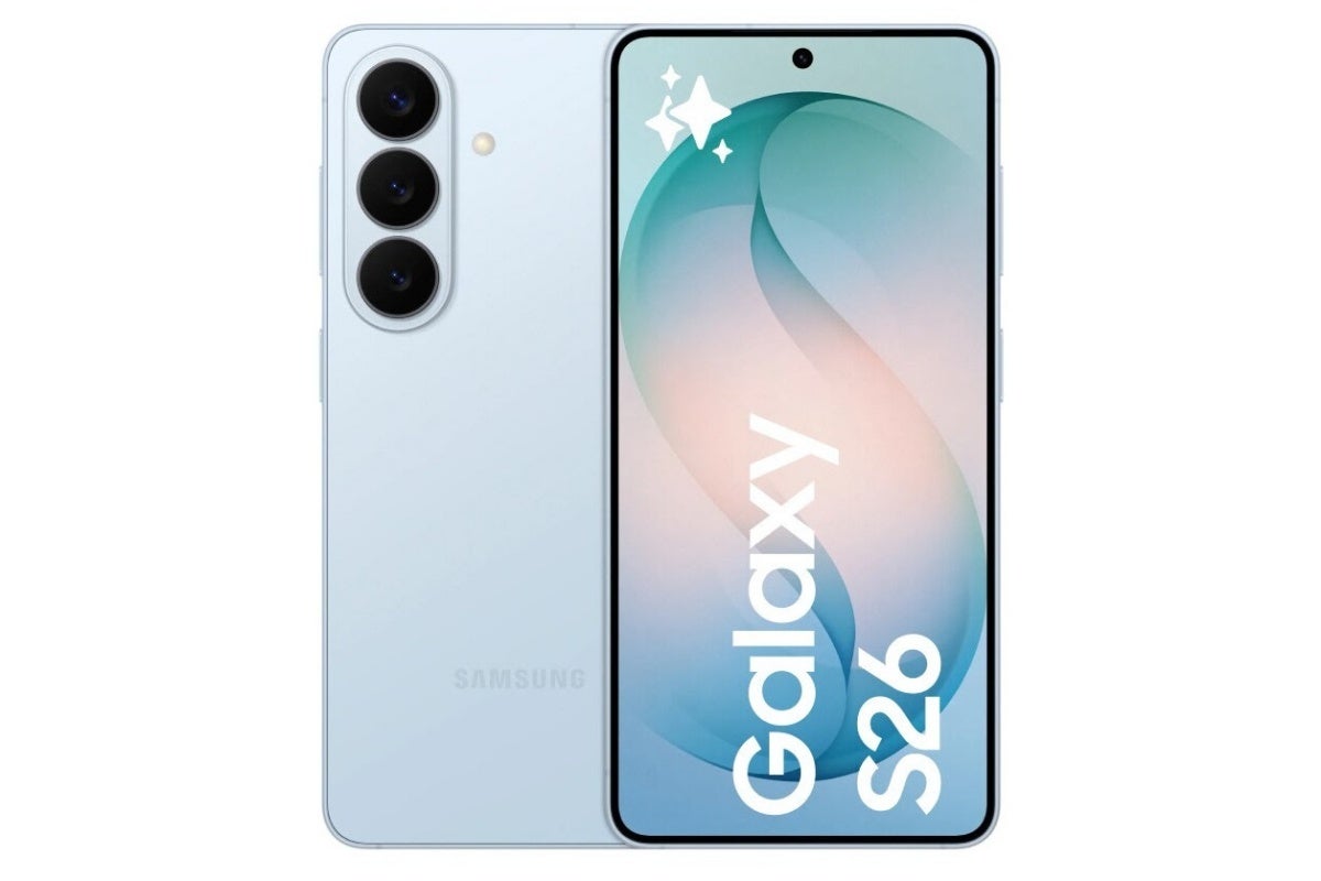 Leaked Samsung Galaxy S26 image in Sky Blue color