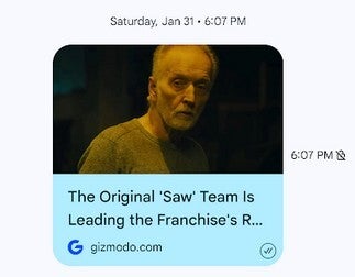 Note the read receipt in the lower right and the E2EE status next to the time when the text bubble is swiped to the left. | Image by PhoneArena - Google Messages continues to get better and better