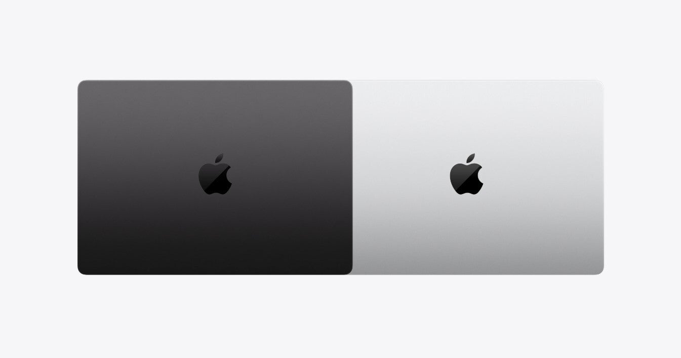 MacBook Pro in two different colors.
