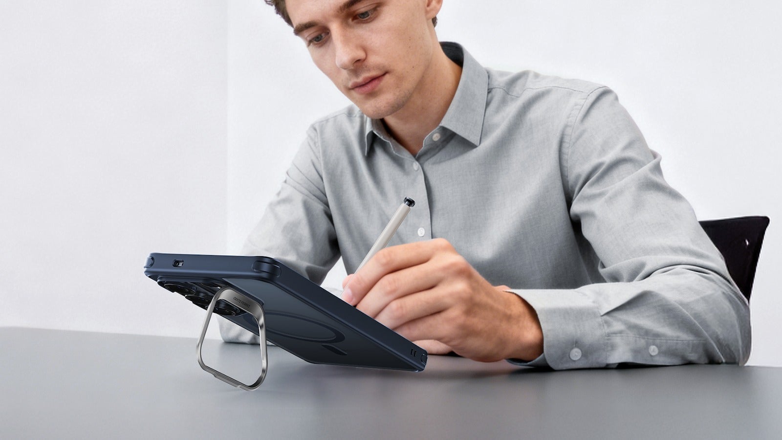 Handy Stash Stand to keep your phone up in any position | Image by ESR - Tough, magnetic, and pretty — Galaxy S26 cases from ESR are here!