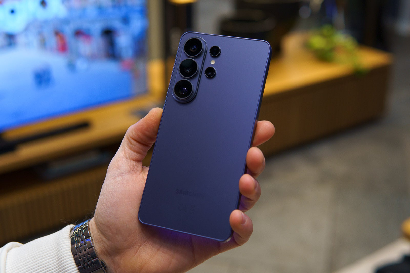 Galaxy S26 Ultra in Cobalt Violet. | Image by PhoneArena - Galaxy S26 colors: all the official hues