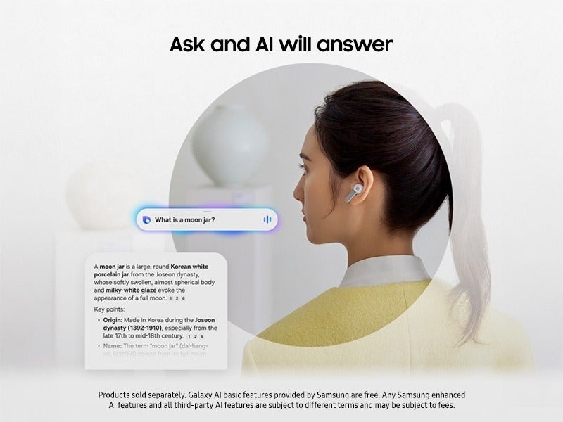 Call up Bixby or call up Gemini | Image by Samsung - The Galaxy Buds 4 Pro are here: new design, new sound, new promises