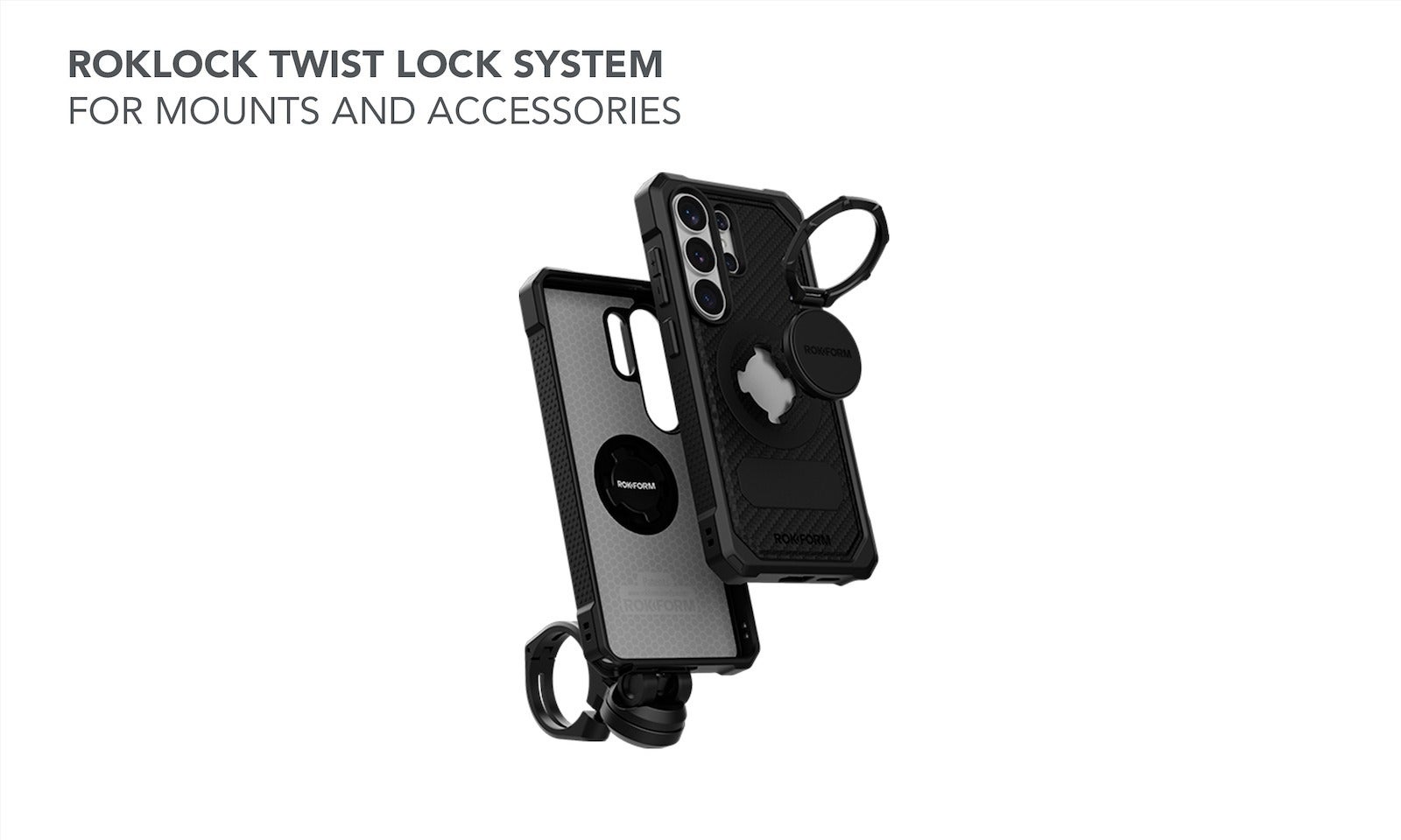 Twist and lock for secure mechanical latch | Image by Rokform - Meet the Rugged Galaxy S26 Case by Rokform - Available Now!