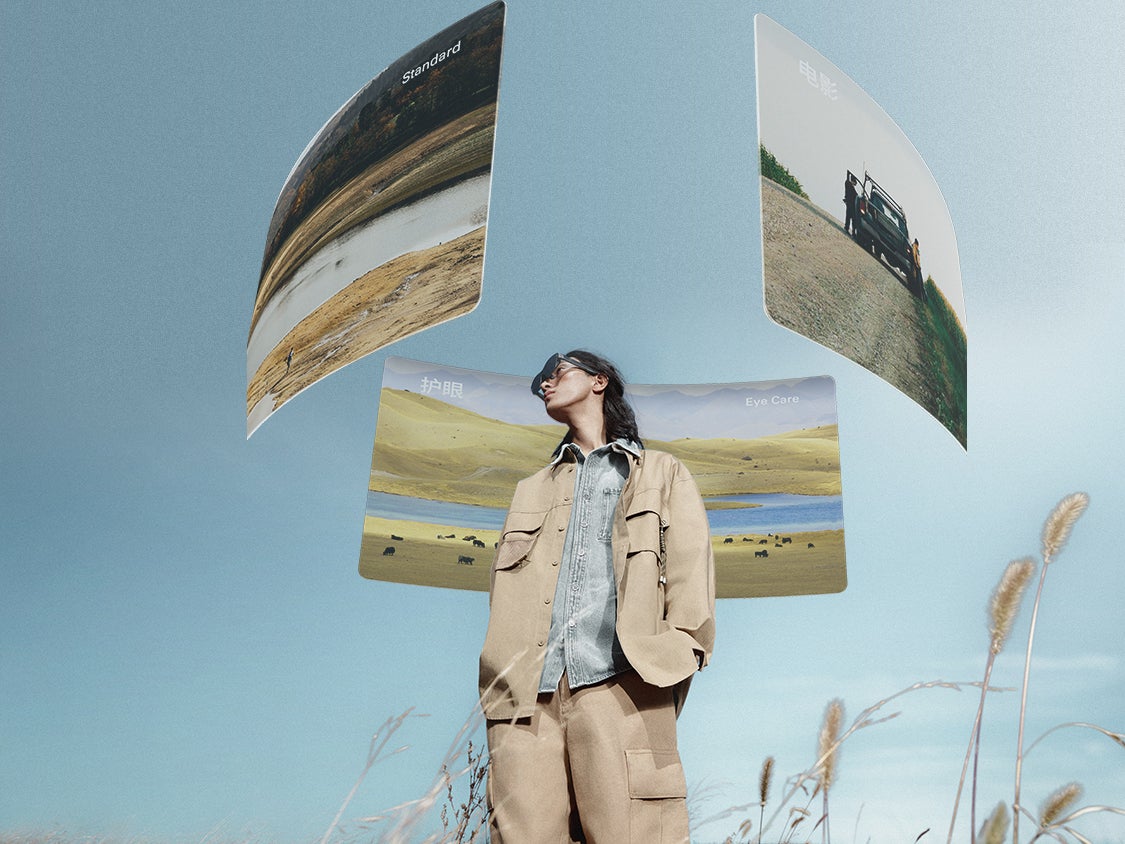 Using the RayNeo Air 4 Pro AR glasses outdoors