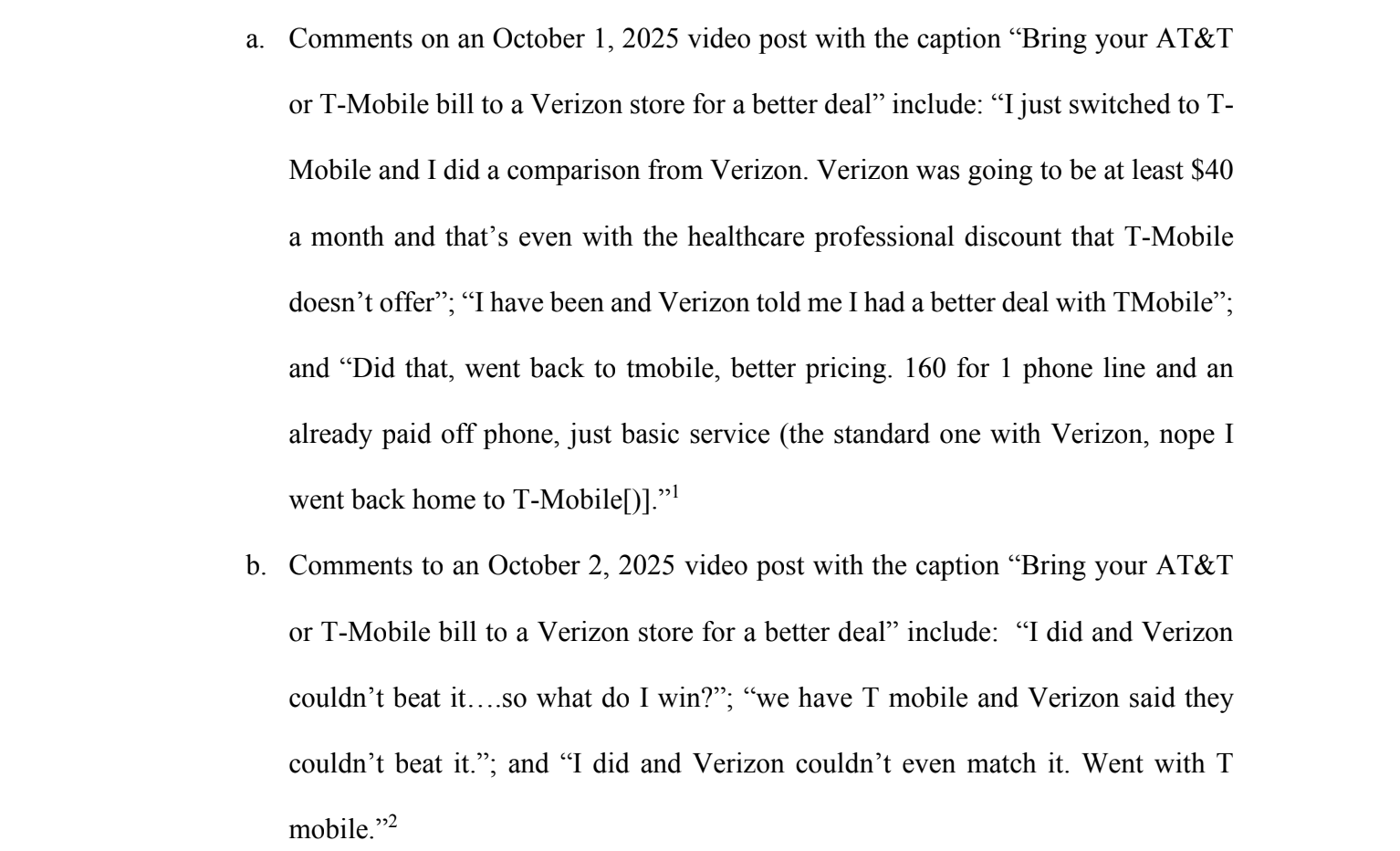 टी-मोबाइल वेरिज़ोन बेहतर डील