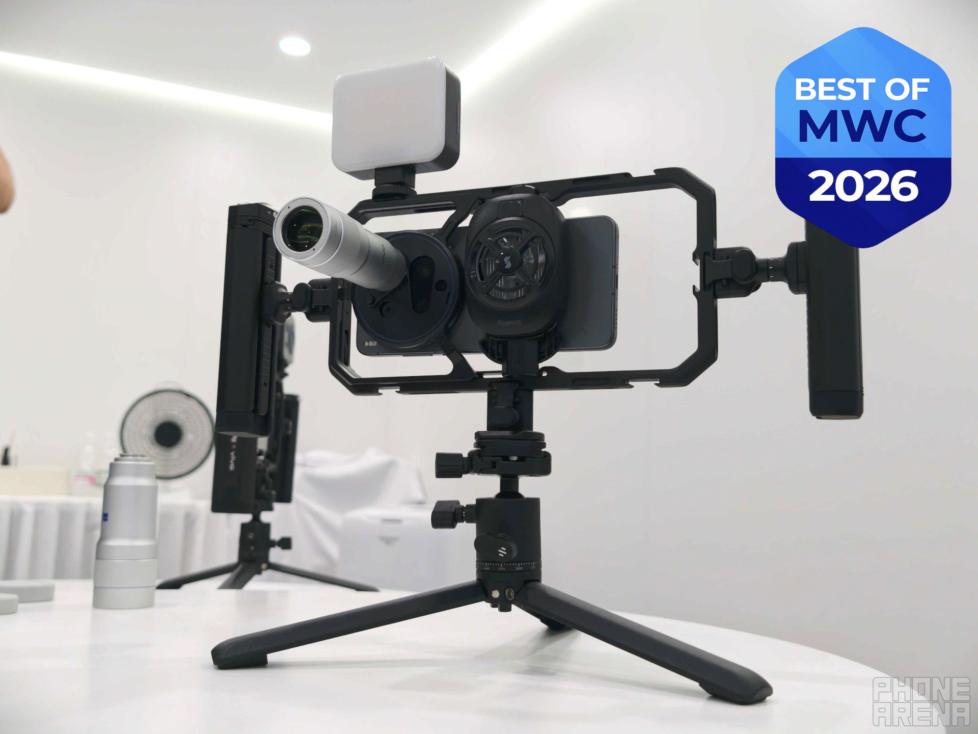 Vivo X300 Ultra with Smallrig at MWC | Image by PhoneArena - Best of MWC 2026: The most awesome tech products we saw
